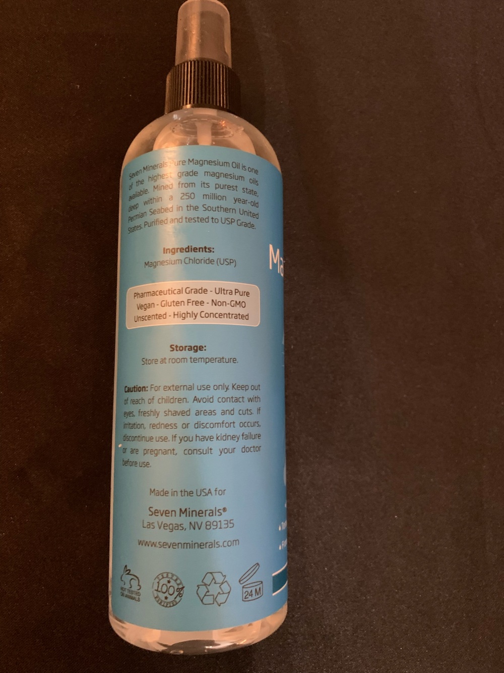 Pure magnesium oil